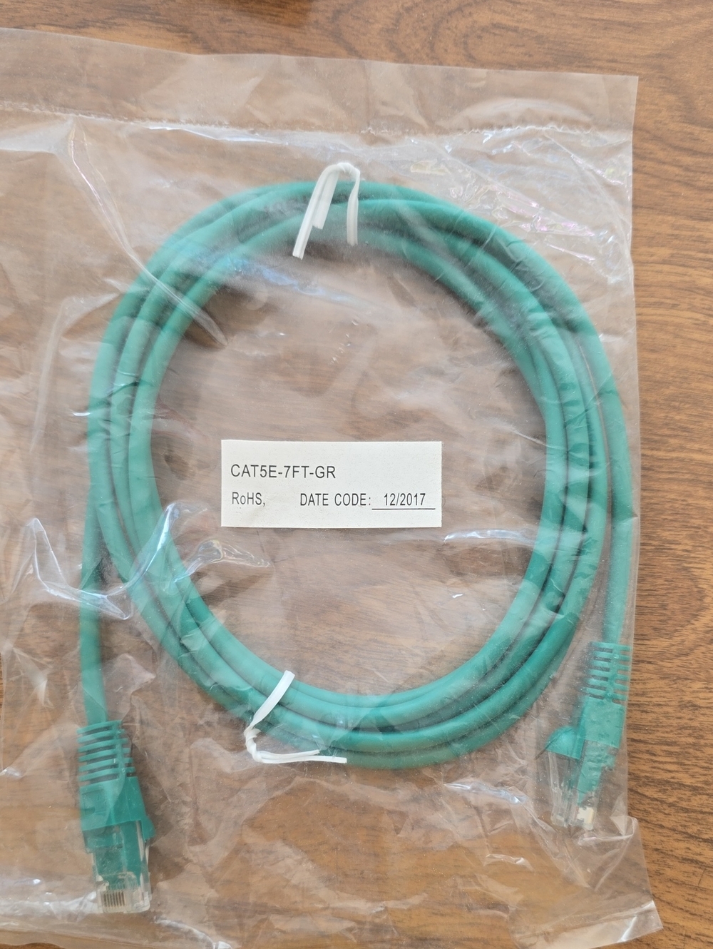 Unbranded Green Cat5e 7ft Ethernet Patch Cable
